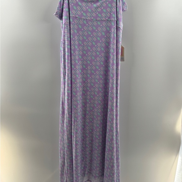 LuLaRoe Dresses & Skirts - LuLaRoe Maxi Skirt NWT – Women’s 3XL Purple Lavender Teal Print